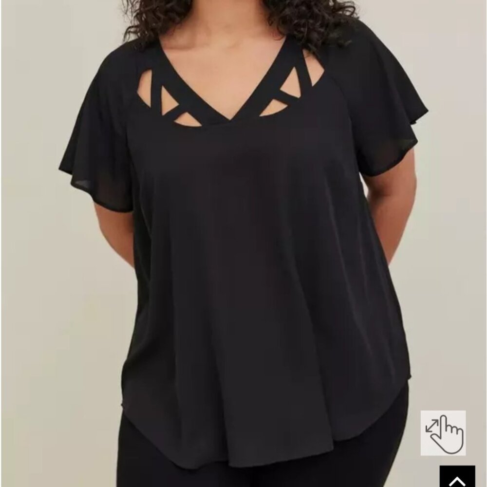 Torrid black blouse